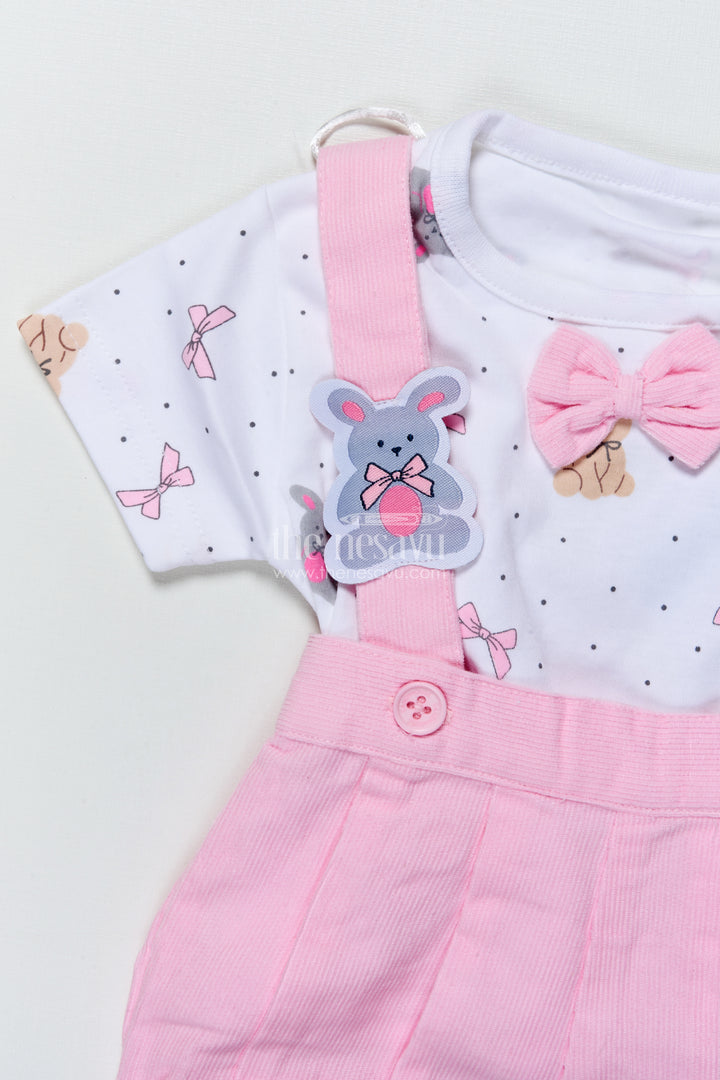 Baby Unisex Casual Romper Set with Bear Motifs for Comfy Playtime