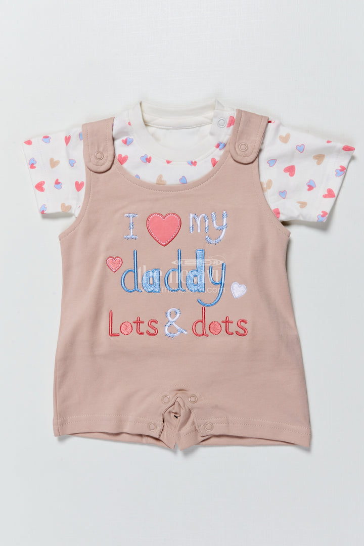 Baby Romper Set with Embroidered Message for Casual Everyday Cuteness