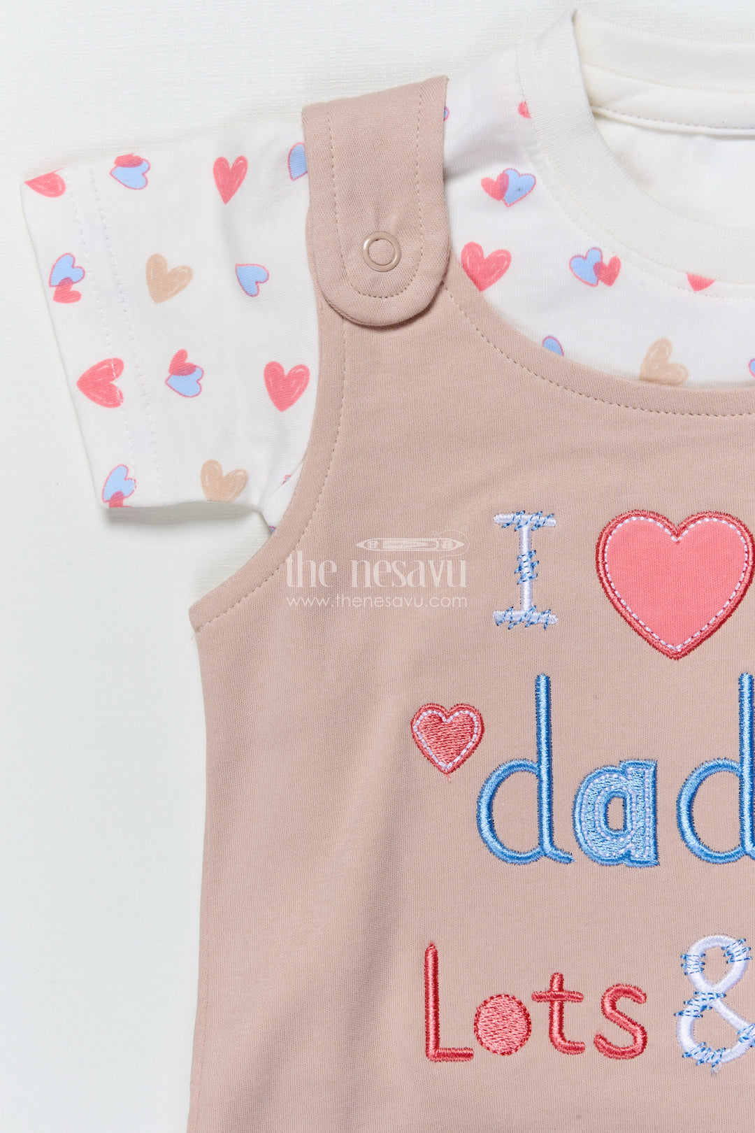 Baby Romper Set with Embroidered Message for Casual Everyday Cuteness