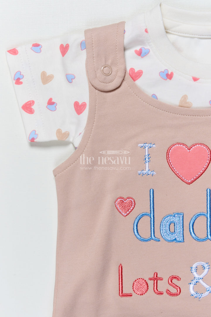 Baby Romper Set with Embroidered Message for Casual Everyday Cuteness