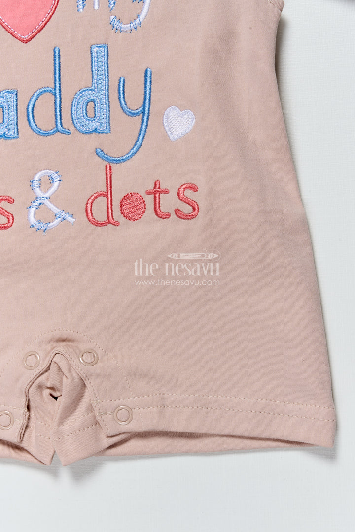 Baby Romper Set with Embroidered Message for Casual Everyday Cuteness