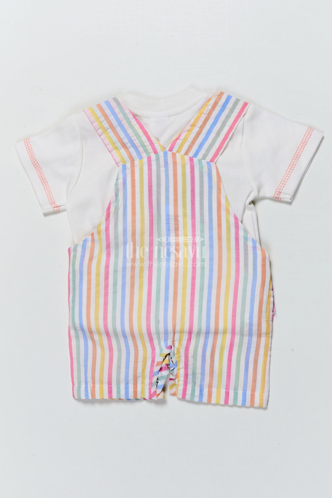 Baby Boy Striped Cotton Set with Lion Patch for Playful Comfort