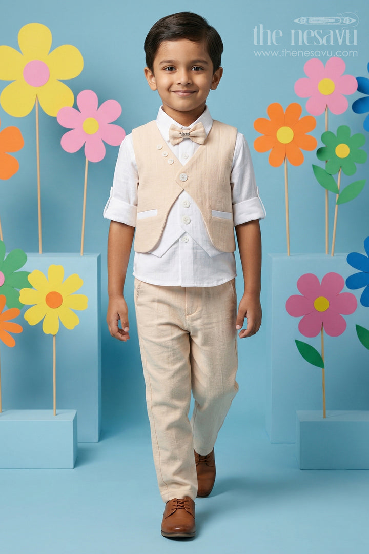 Boys Ethnic Jacket Set for Weddings and Cultural Family Functions