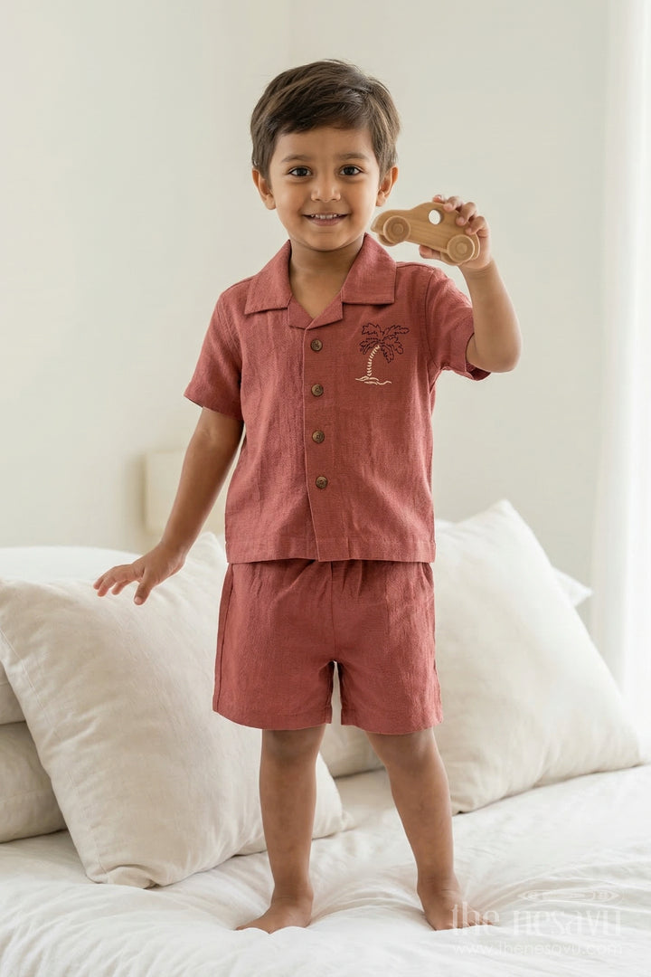 Boys Cotton Co Ord Set for Birthday Parties and Outings