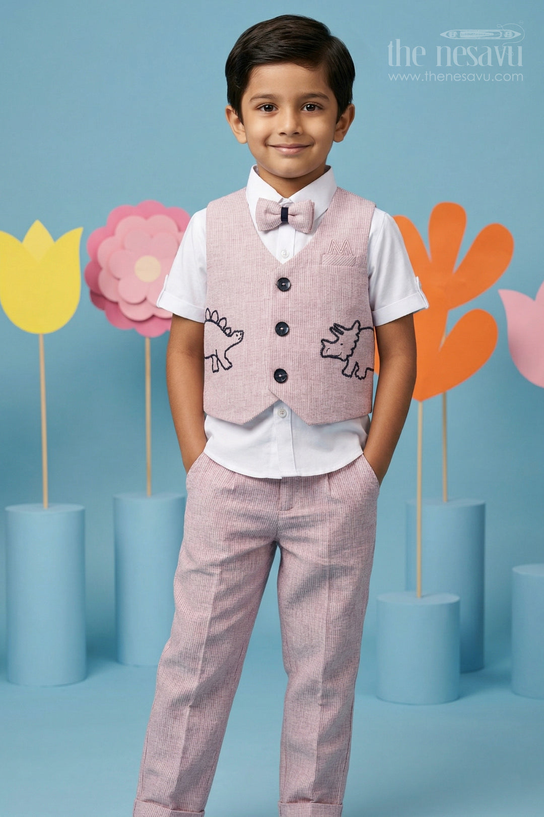 Boys Party Wear Jacket Set for Birthdays and Family Functions
