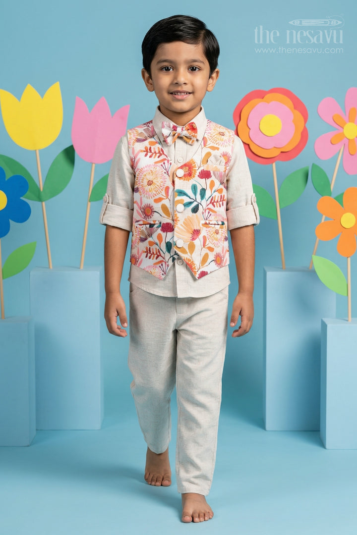 Boys Jacket Suit for Festive Celebrations and Wedding Occasions