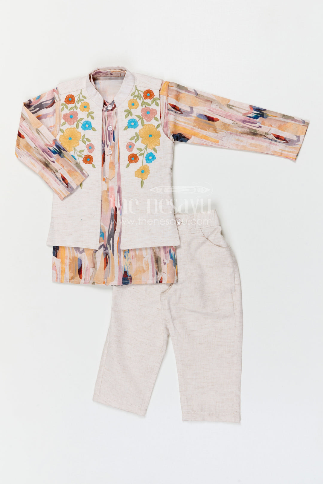 Boys Festive Jacket Set for Weddings and Traditional Celebrations