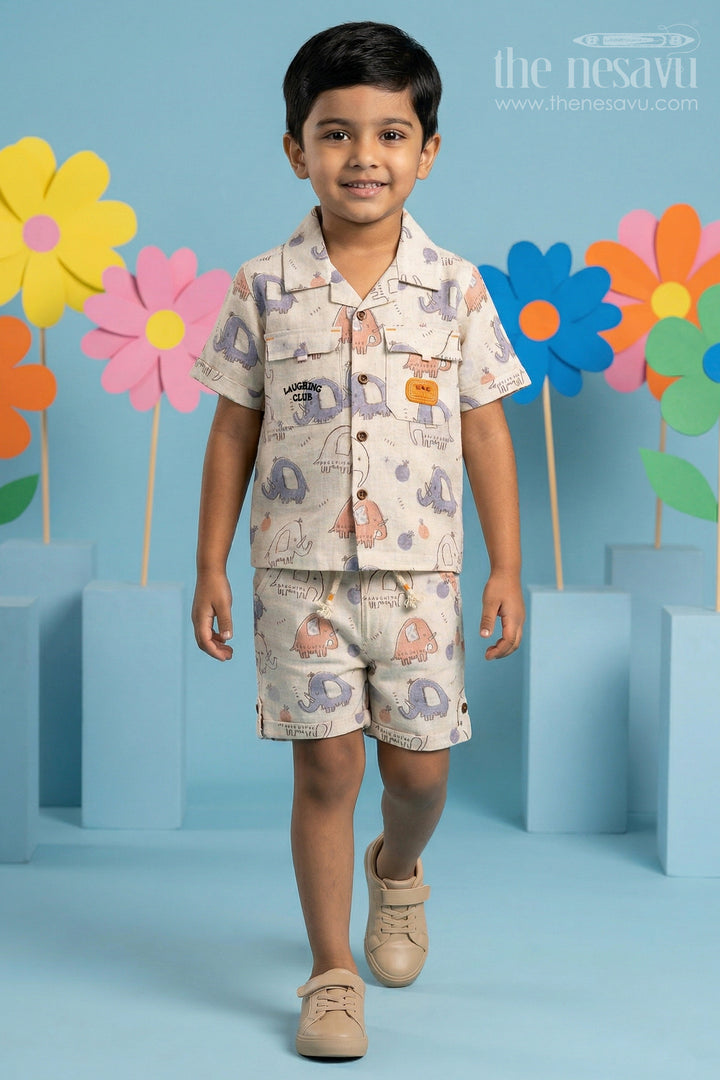 Boys Cotton Co Ord Set for Playtime and Daily Wear