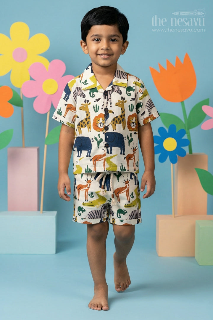 Boys Printed Co Ord Set for Playtime and Casual Outings