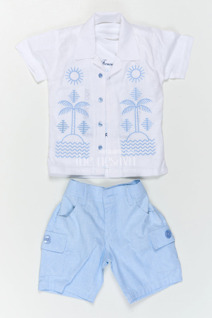 Boys Cotton Casual Set for Summer Outings and Playtime