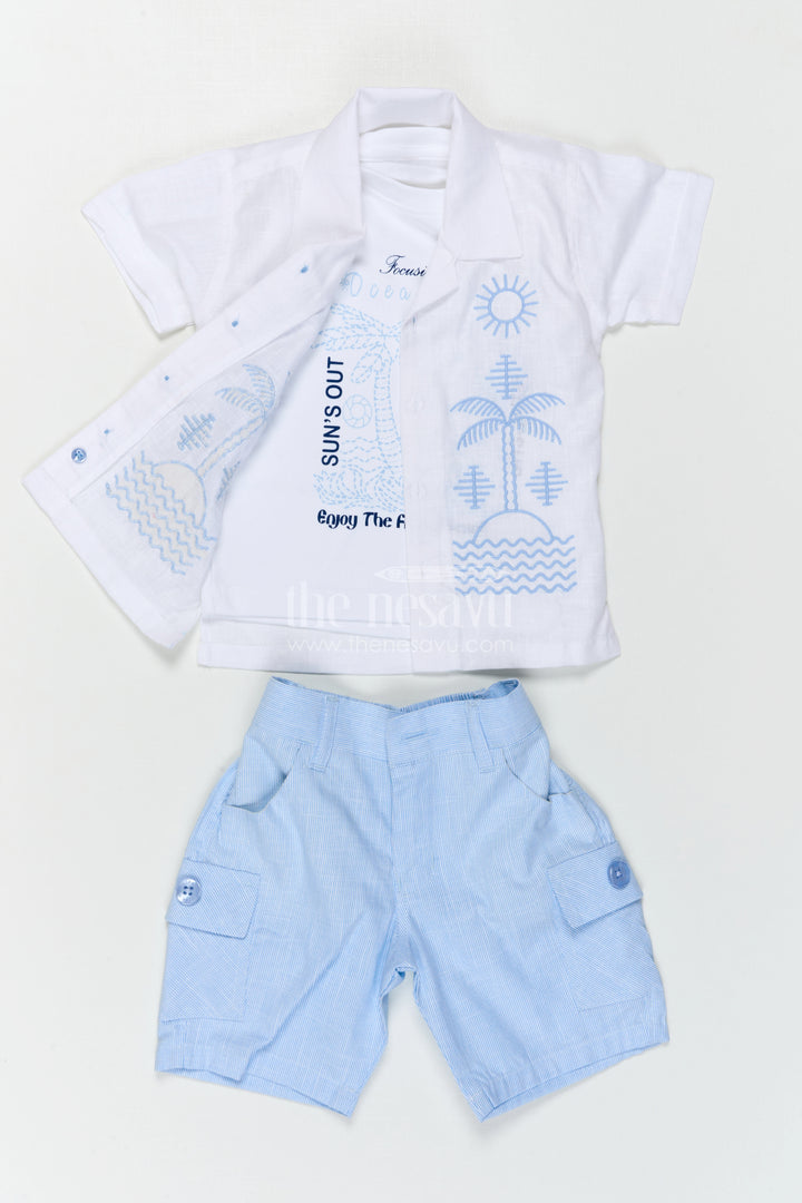 Boys Cotton Casual Set for Summer Outings and Playtime
