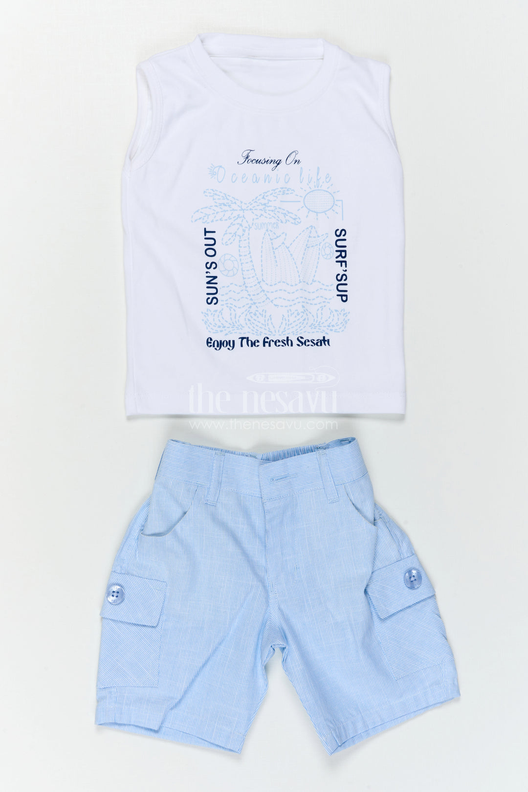 Boys Cotton Casual Set for Summer Outings and Playtime