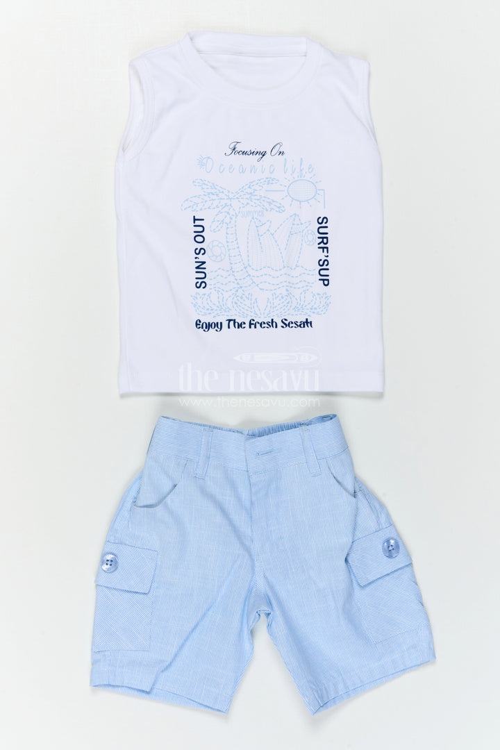 Boys Cotton Casual Set for Summer Outings and Playtime