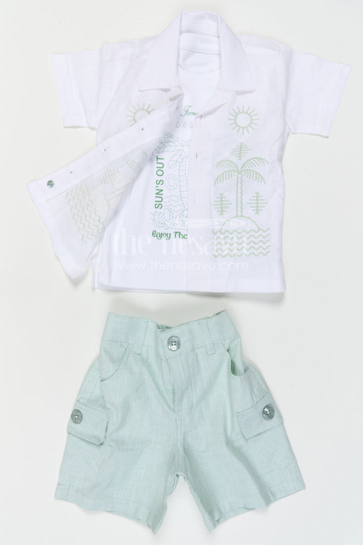 Boys Cotton Casual Set for Daily Wear and Summer Comfort