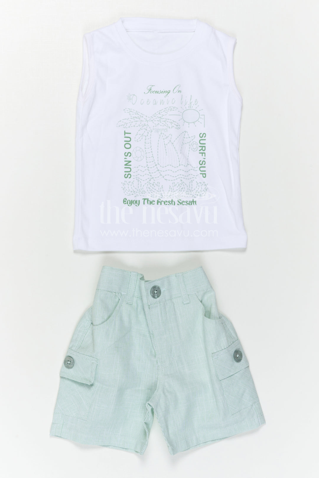 Boys Cotton Casual Set for Daily Wear and Summer Comfort