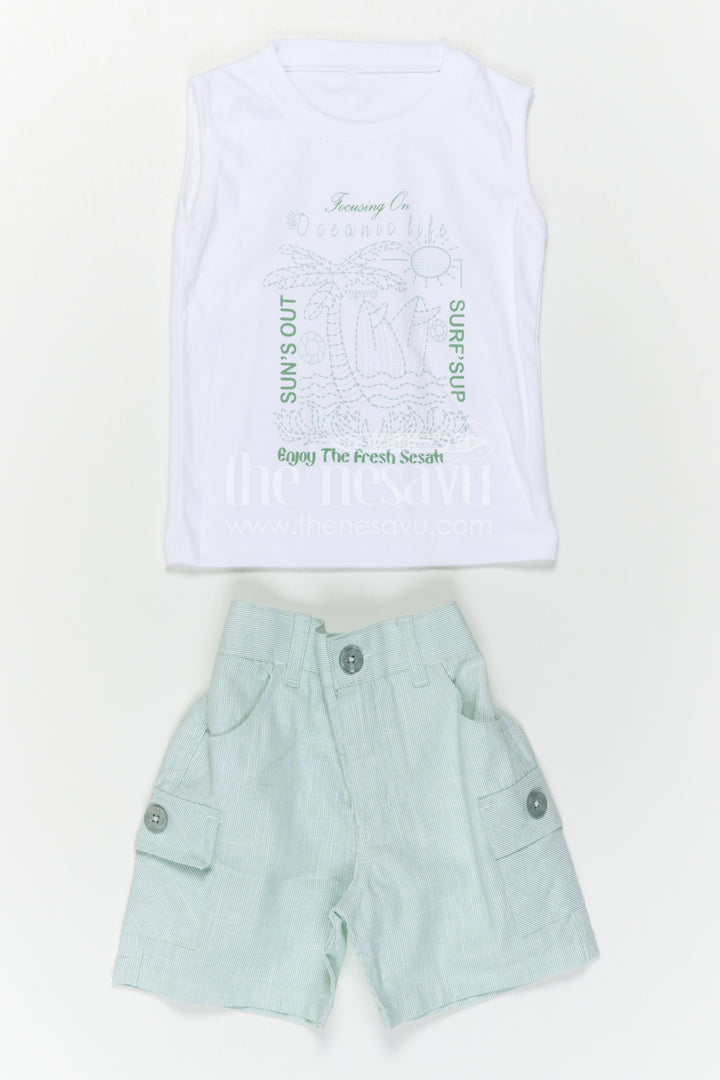 Boys Cotton Casual Set for Daily Wear and Summer Comfort