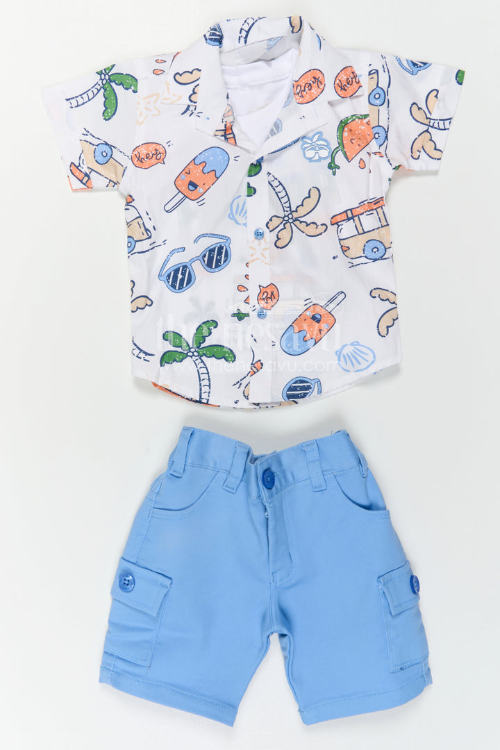 Boys Cotton Casual Set for Summer Outings and Everyday Play