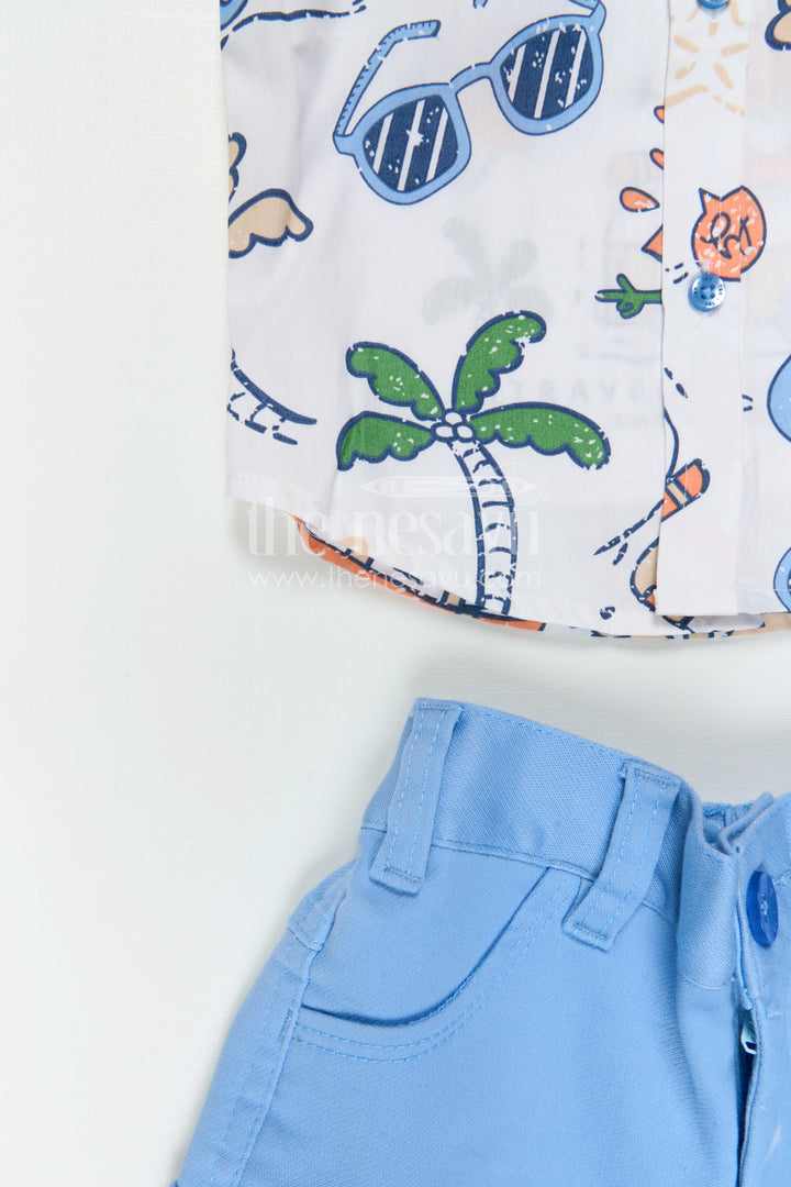 Boys Cotton Casual Set for Summer Outings and Everyday Play