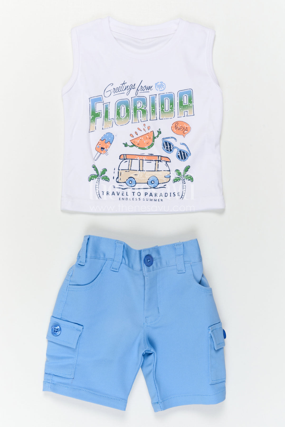 Boys Cotton Casual Set for Summer Outings and Everyday Play