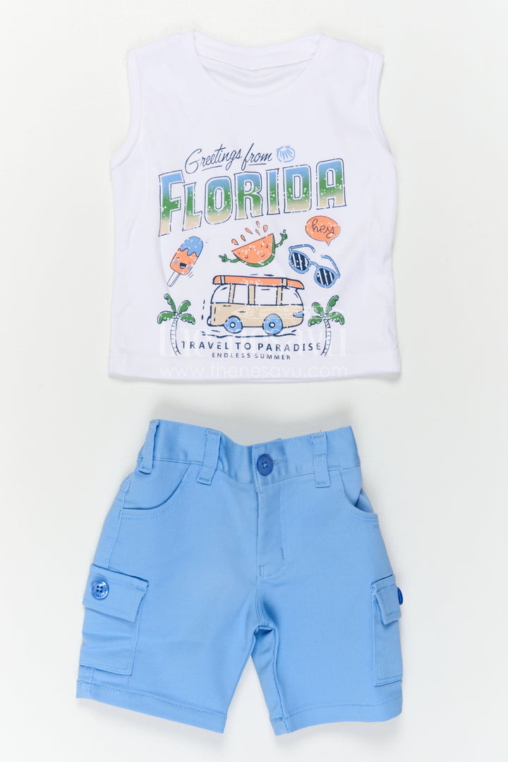 Boys Cotton Casual Set for Summer Outings and Everyday Play
