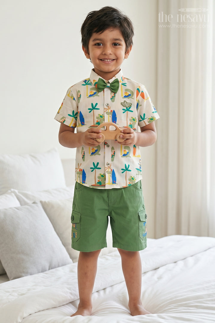 Boys Cotton Casual Set for Playtime and Summer Day Outings