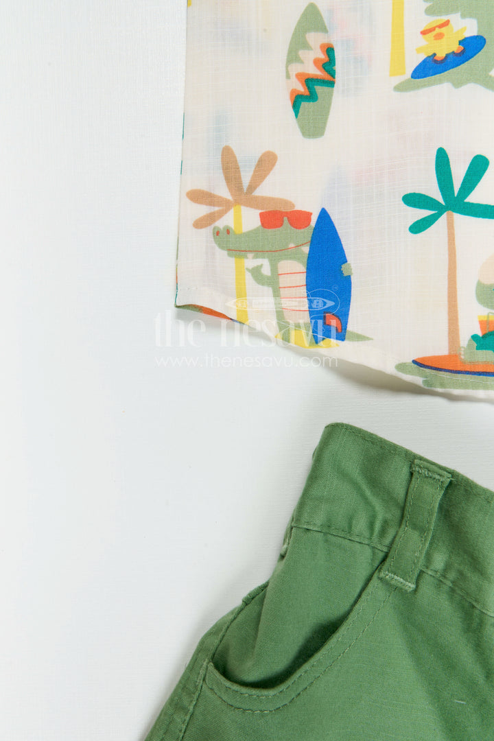 Boys Cotton Casual Set for Playtime and Summer Day Outings