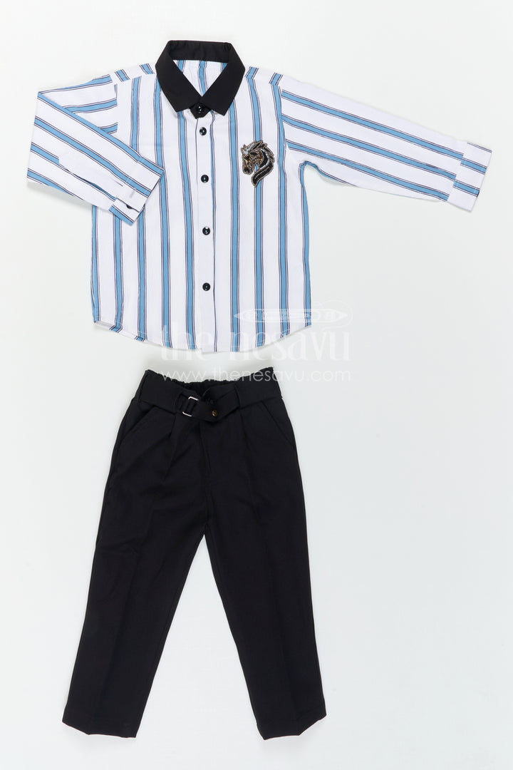 Boys Casual Shirt and Pants Set for Outings and Smart Everyday Wear