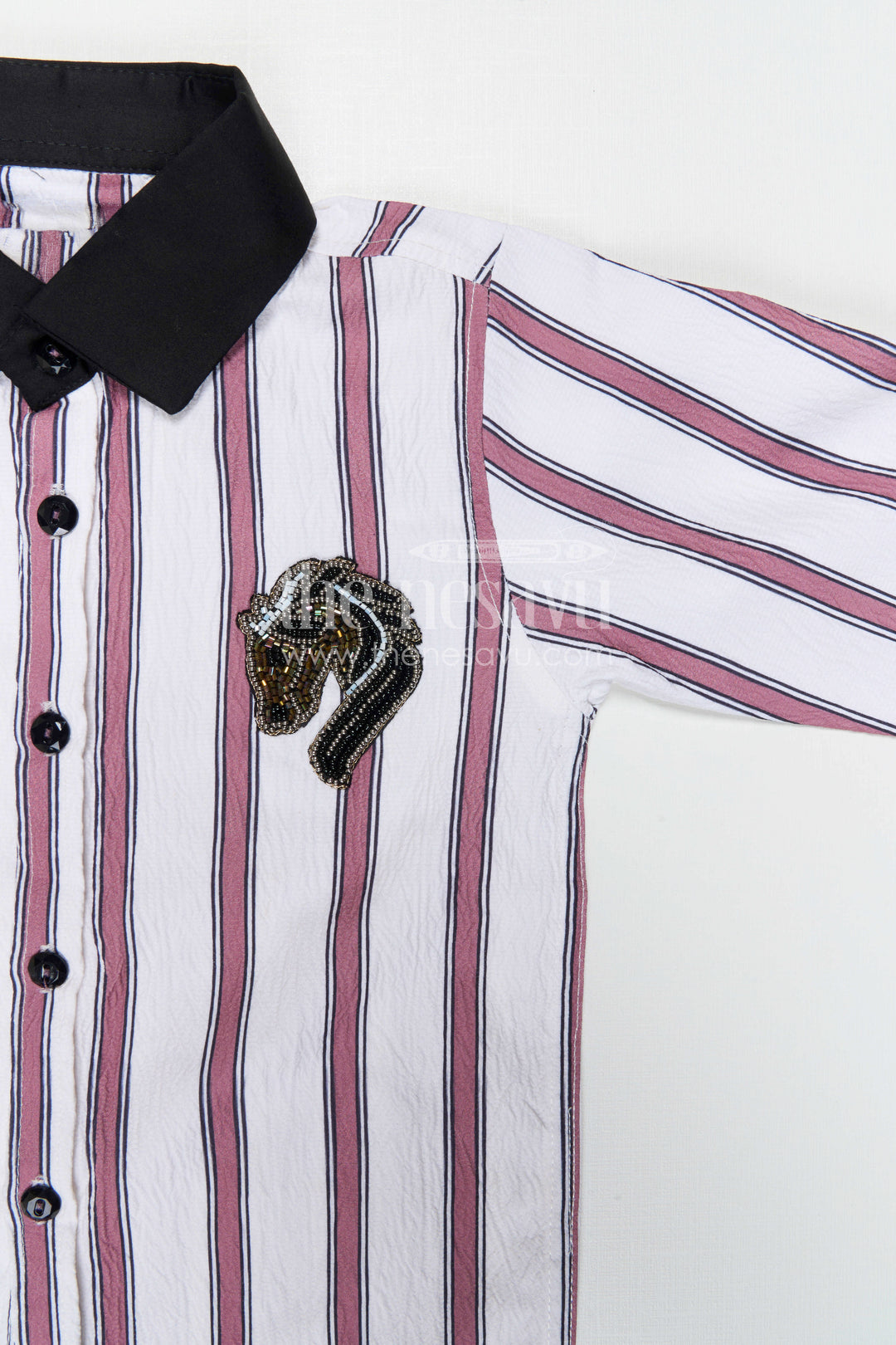 Boys Striped Shirt and Pants Set for Casual Outings and Smart Wear