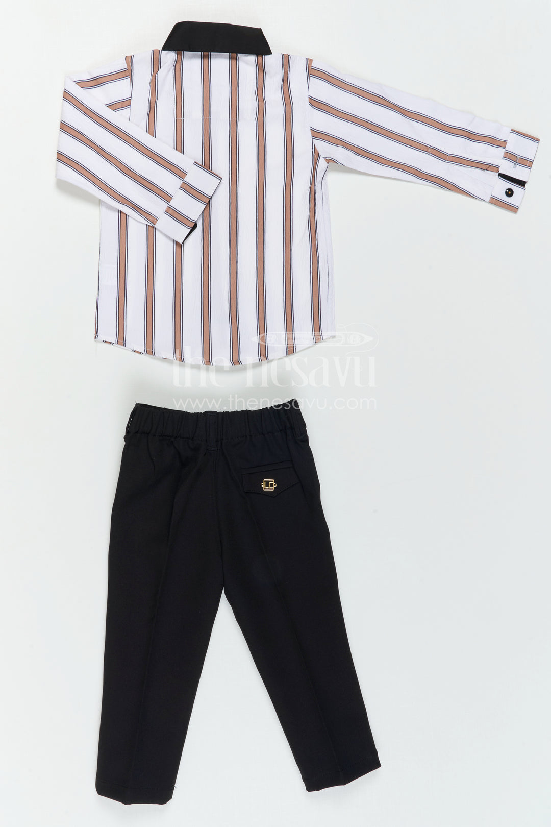 Kids Boys Striped Outfit Set for Outings and Everyday Styling