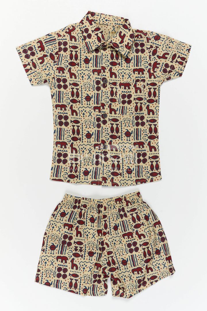 Boys Co Ord Set Dress for Summer Outings and Casual Wear