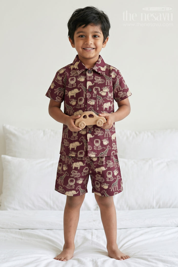 Boys Printed Co Ord Set for Casual Outings and Daily Wear