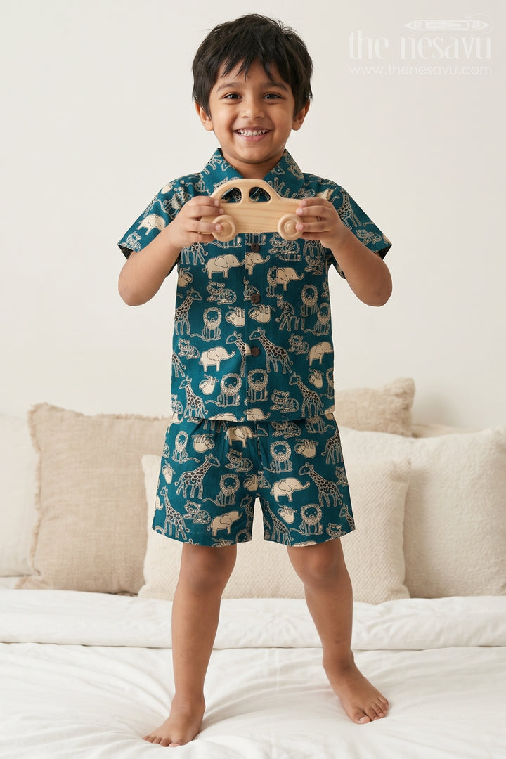 Boys Matching Outfit for Summer Travel and Playtime