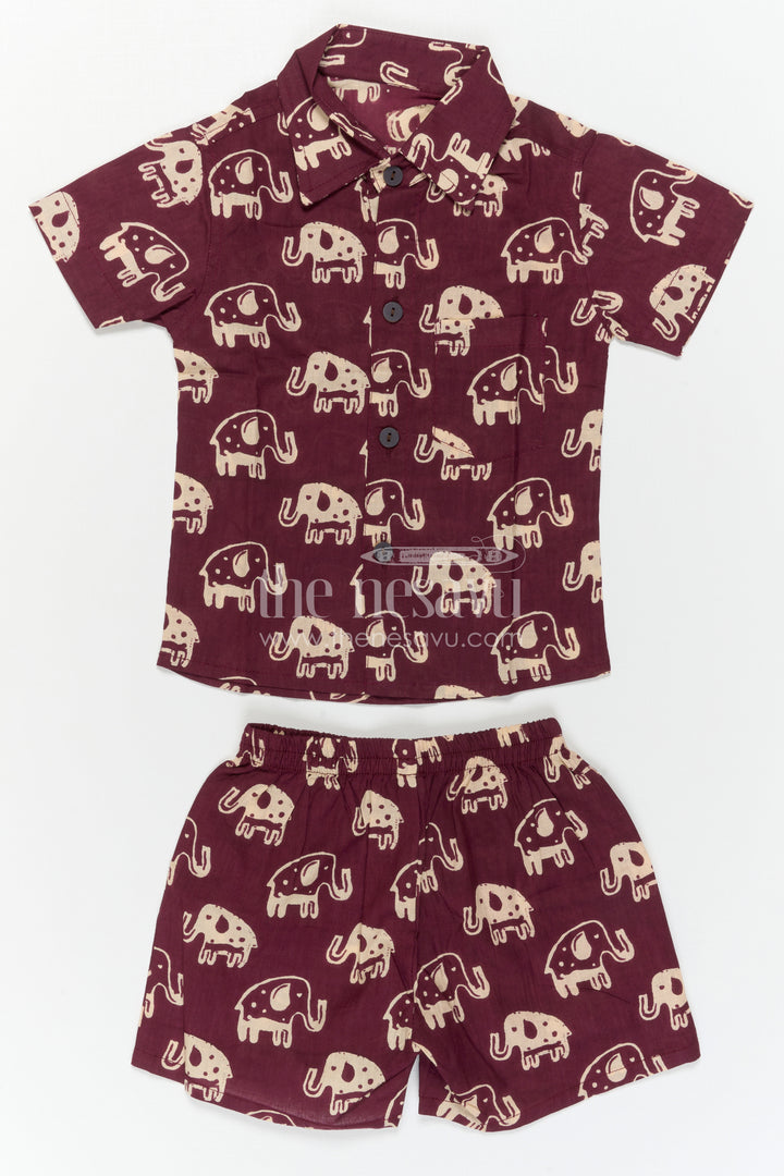 Boys Printed Co Ord Set for Casual Outings and Travel Wear