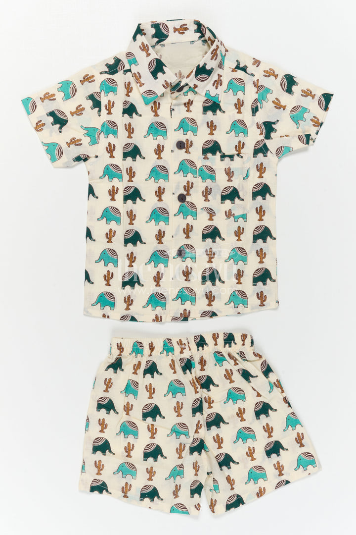 Boys Cotton Dress Set for Summer Outings and Playtime