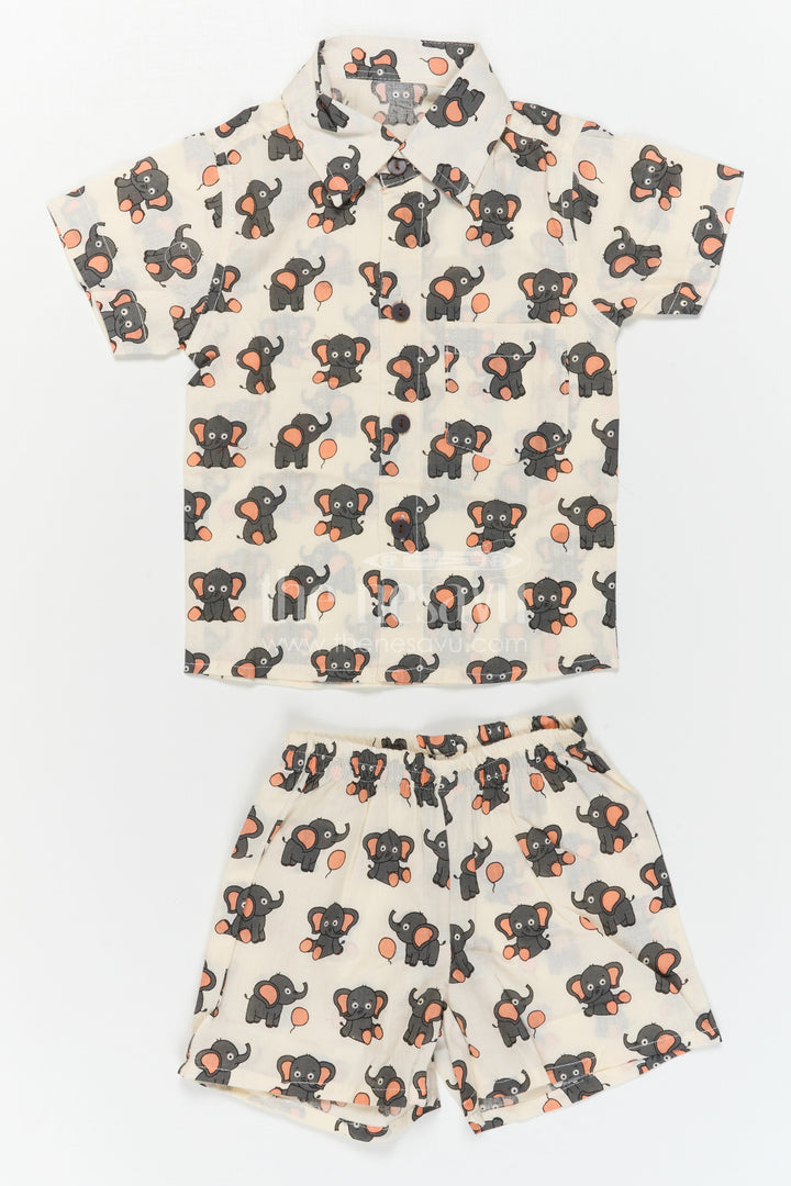 Boys Printed Co Ord Set for Casual Wear and Daily Outings