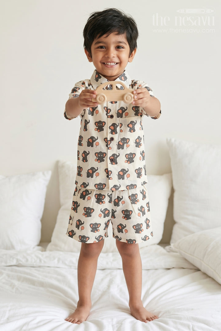 Boys Printed Co Ord Set for Casual Wear and Daily Outings
