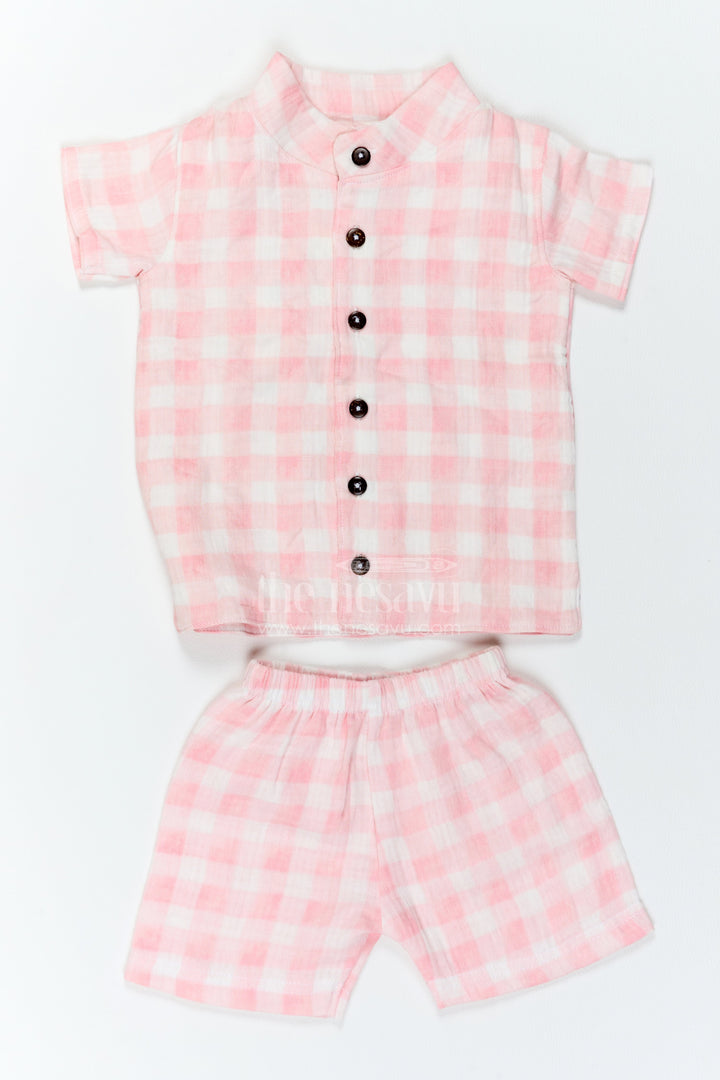 Boys Muslin Shirt and Shorts Set for Summer Outings and Playdates