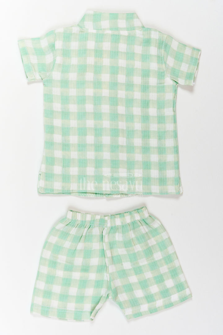 Boys Checked Casual Co Ord Set for Holidays and Weekend Outings