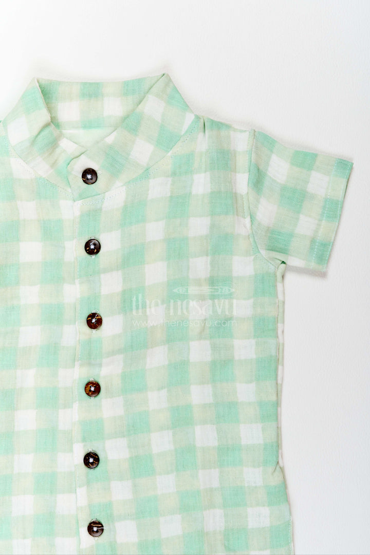 Boys Checked Casual Co Ord Set for Holidays and Weekend Outings