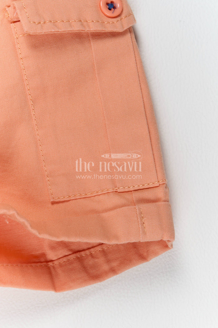 Boys Cotton Shirt and Shorts Set with Striped Detailing Heritage Edit