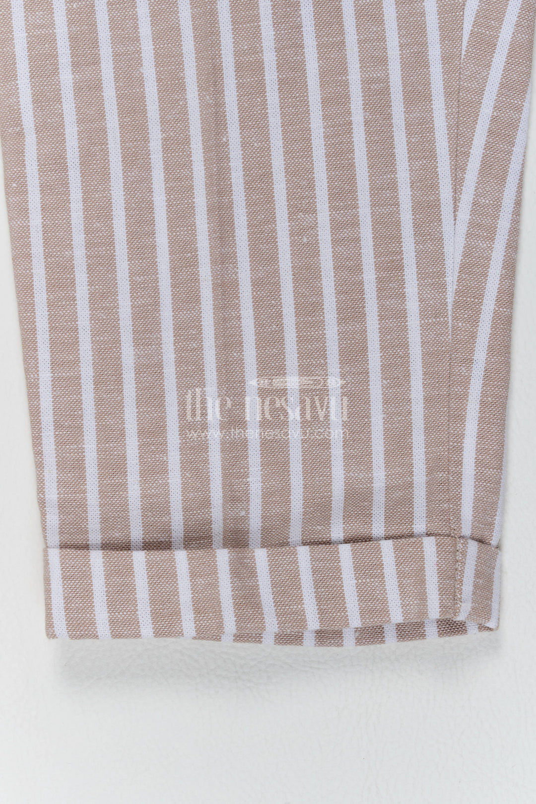 Boys Waistcoat Set for Kids with Striped Detailing in Pink