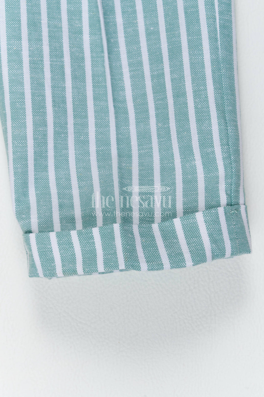 Boys Waistcoat Set with Striped Detailing in Green for Special Occasions