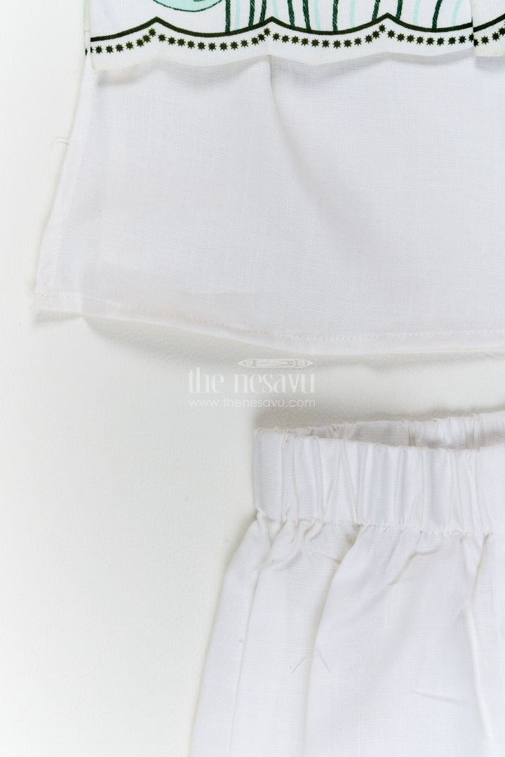 Boys Ethnic Jacket Set in Off White for Ceremony Dressing