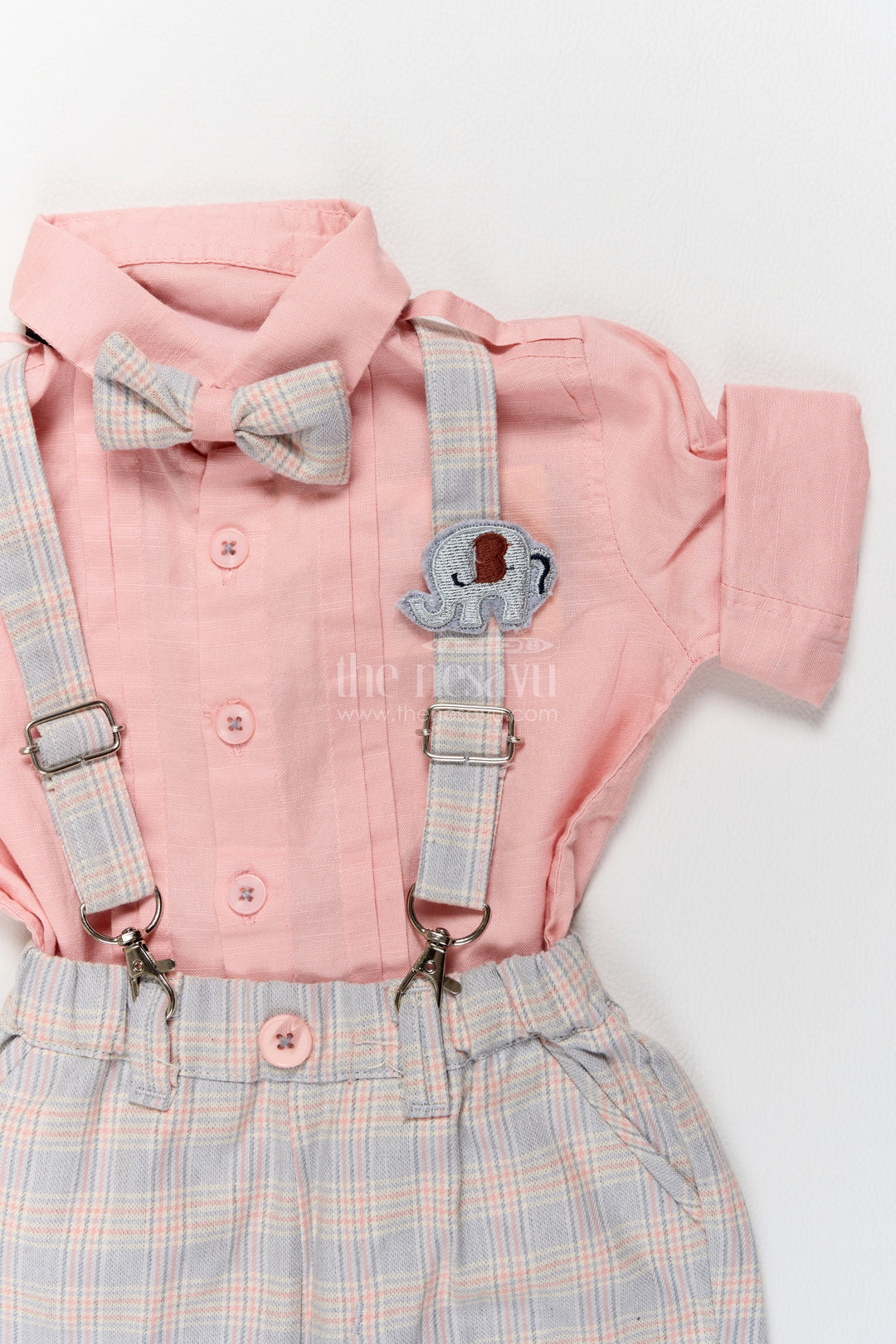 Baby Cotton Set in Peach with an Occasion Ready Finish