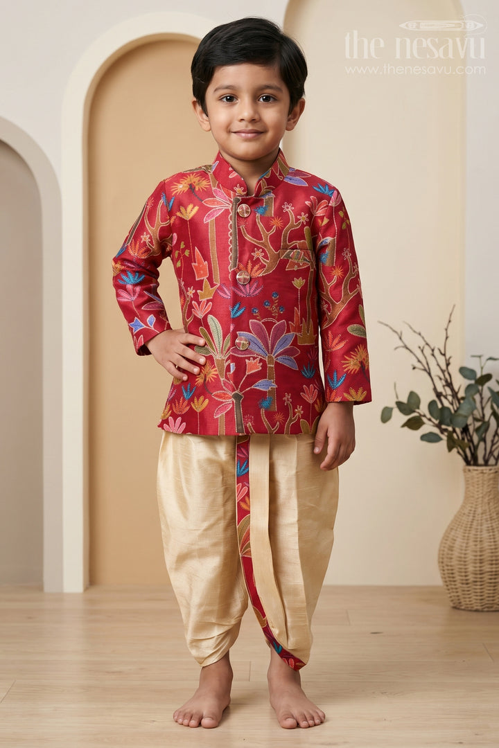 Boys Sherwani Outfit for Wedding Ceremonies and Festive Occasions