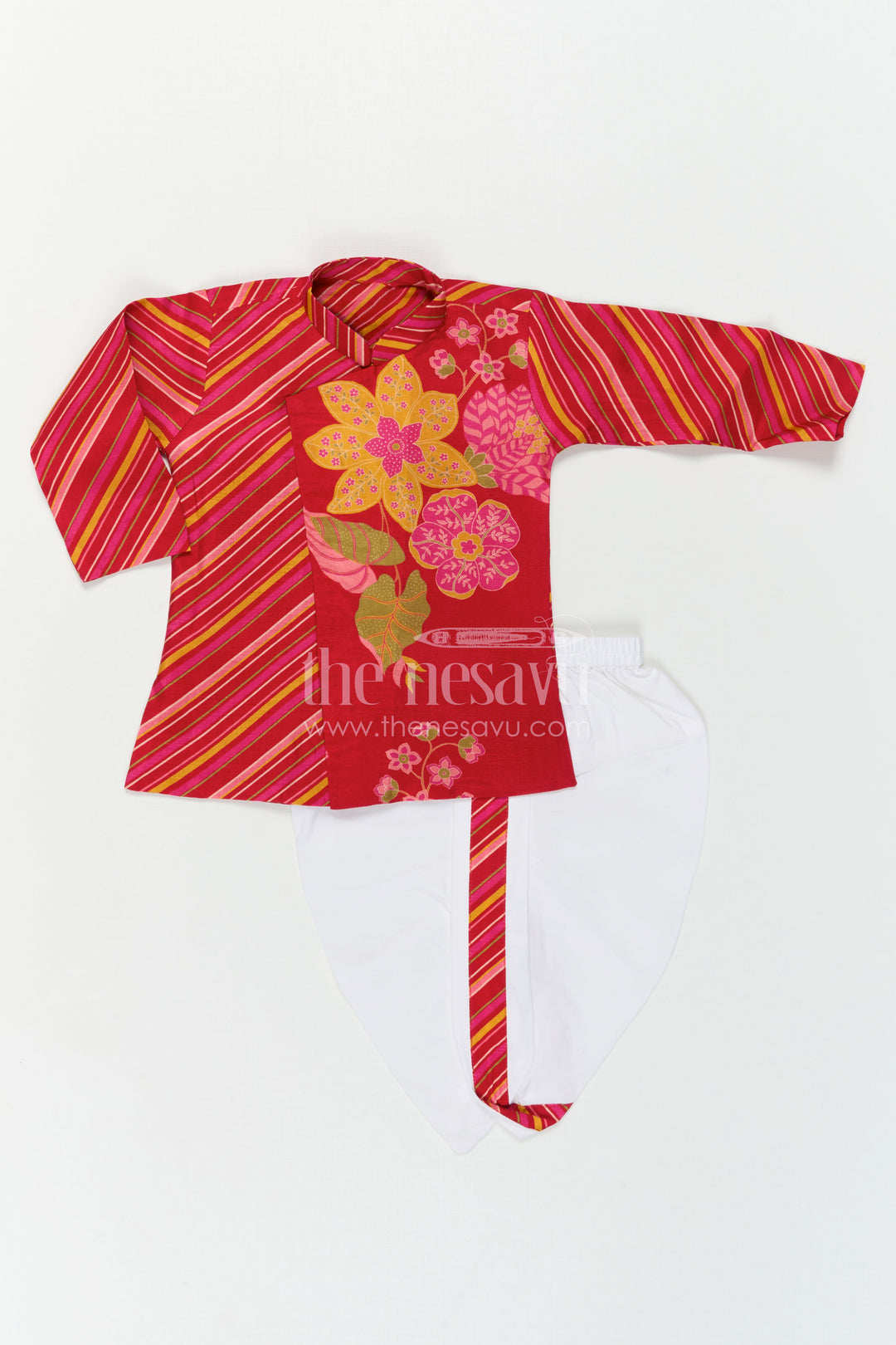 Toddler Boy Dhoti Set for Festive Gatherings and Cultural Events