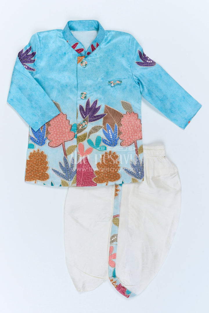 Boys Sherwani Set for Festive Occasions and Weddings