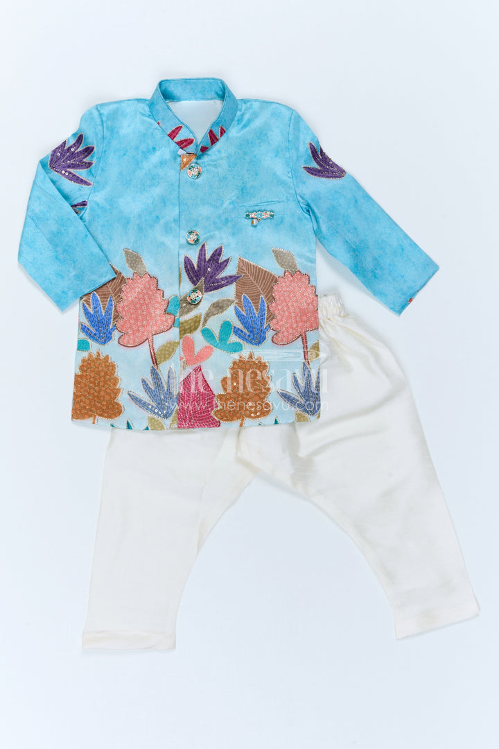 Boys Sherwani Set for Festive Occasions and Weddings