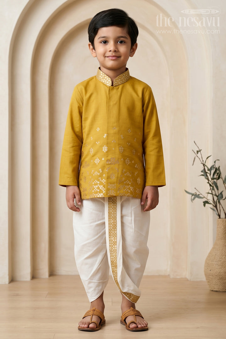Toddler Boys Traditional Dothi Outfit for Festive Celebrations