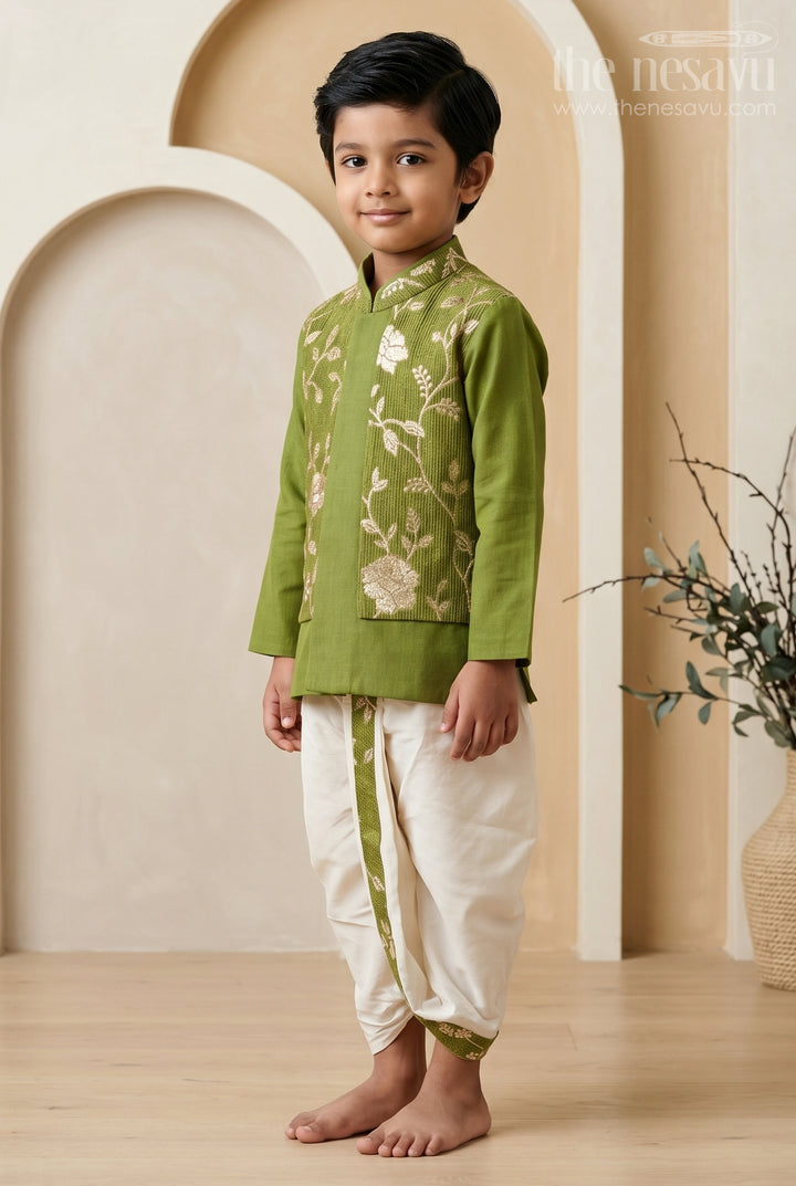 Toddler Boys Ethnic Jacket Outfit for Traditional Family Functions